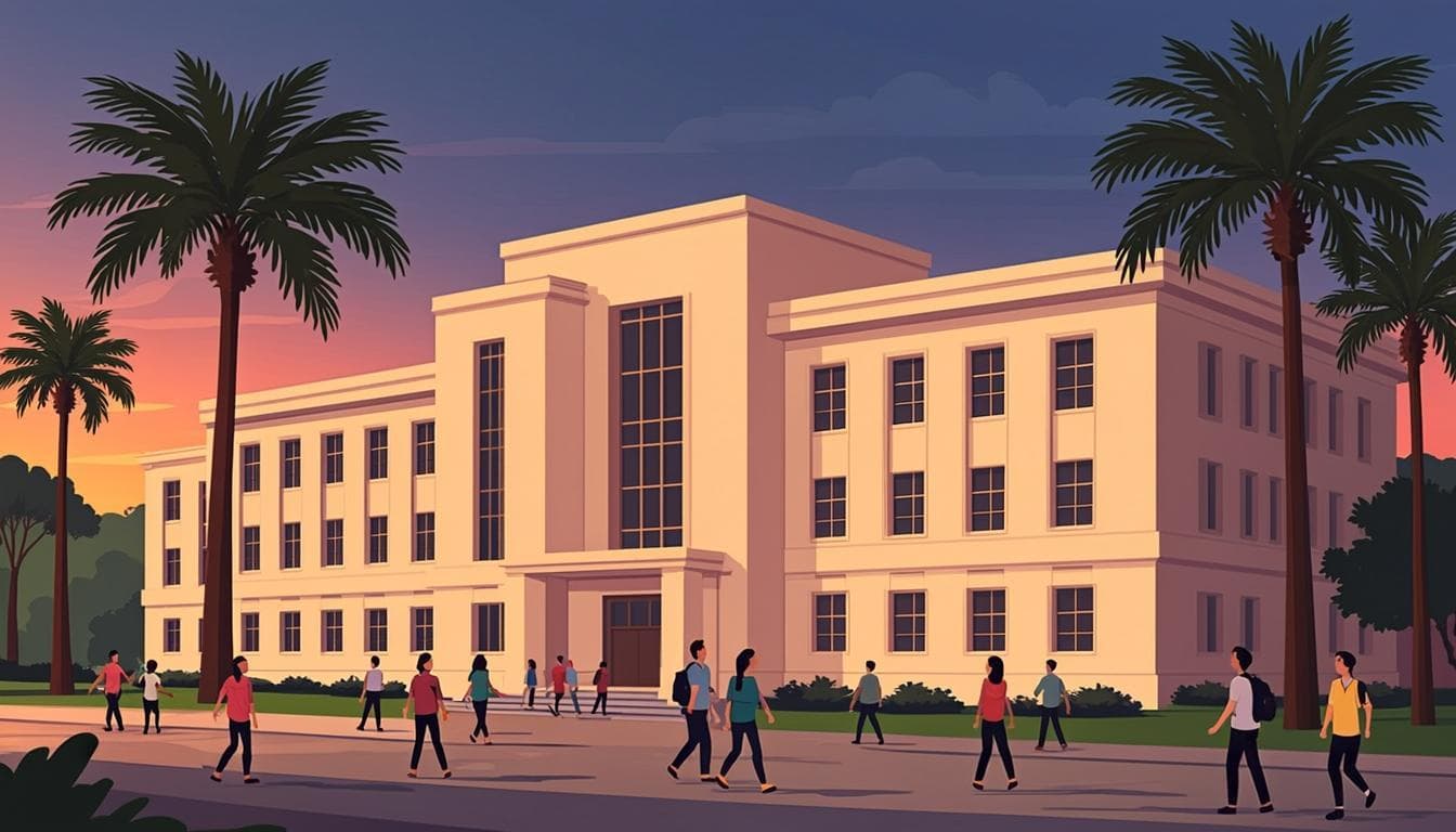 Illustration of the Don Bosco College campus in Panjim, Goa